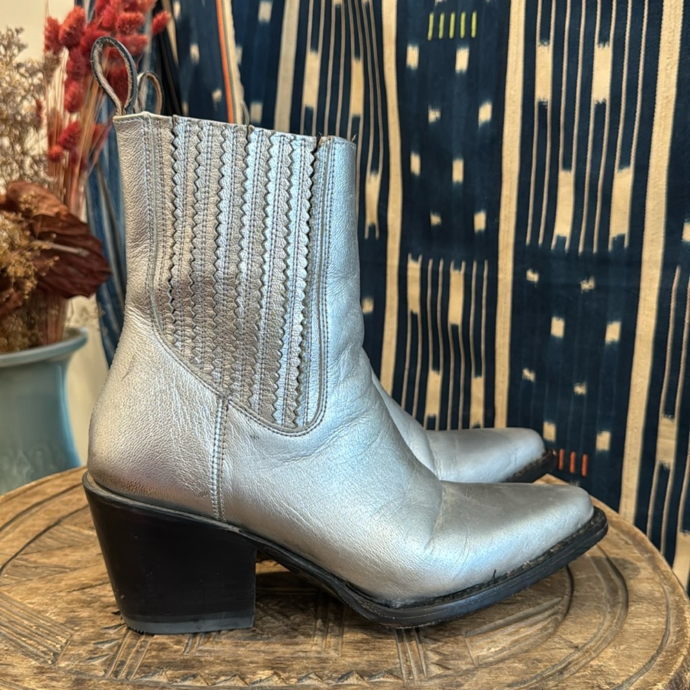 Mezcalero|Ankle Leather Western boots Size 7 Authentic Mexican Handcrafted